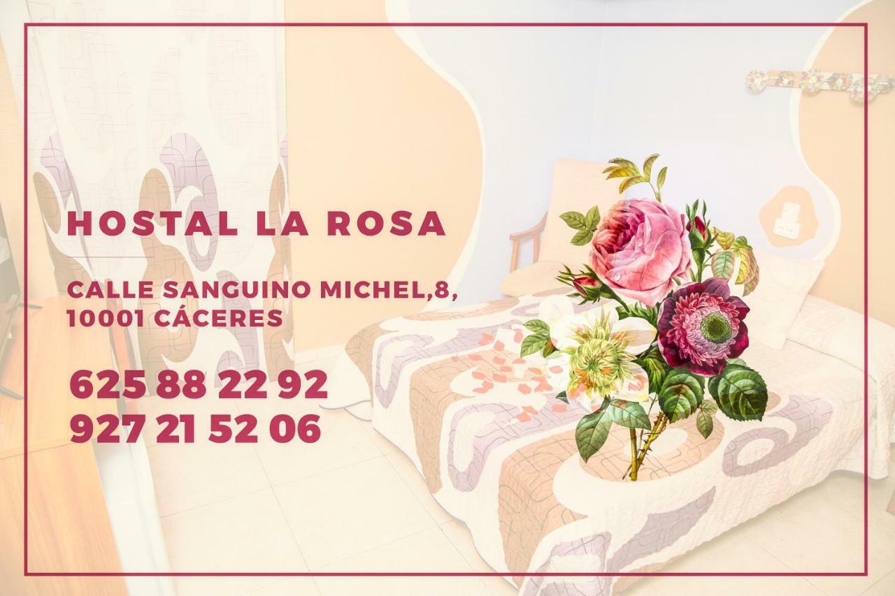 Hostal La Rosa Caceres Bagian luar foto